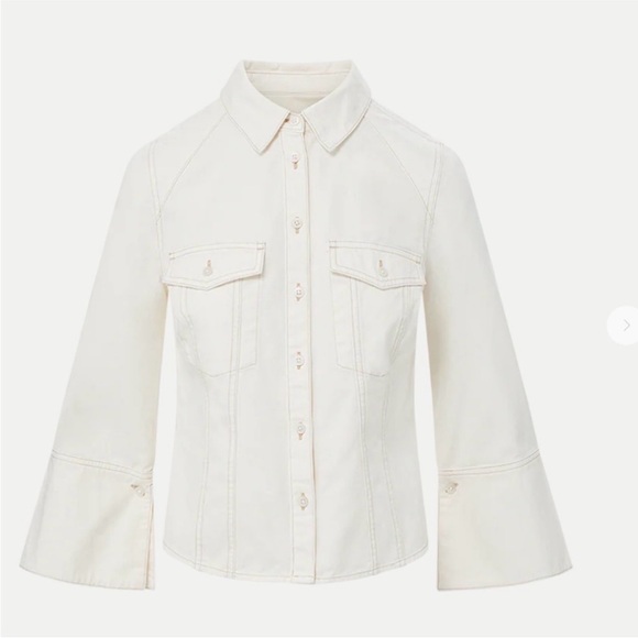 Veronica Beard Tivi denim shirt - Picture 2 of 8